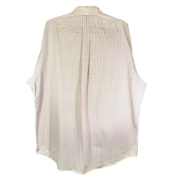 Polo by Ralph Lauren 100% Cotton Pink Dress Shirt Plaid Size XL - Picture 4 of 7